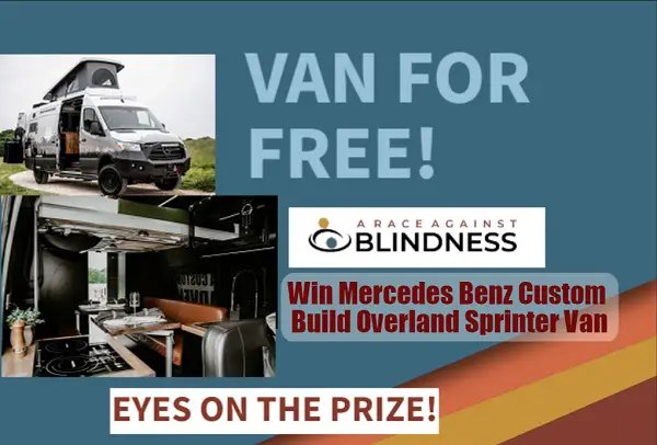 A Race Against Blindness Mercedes Benz Van Giveaway